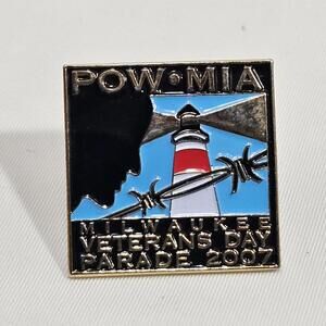 POW/MIA Milwaukee Veterans Day Parade 2007 Commemorative Lapel Hat Pin